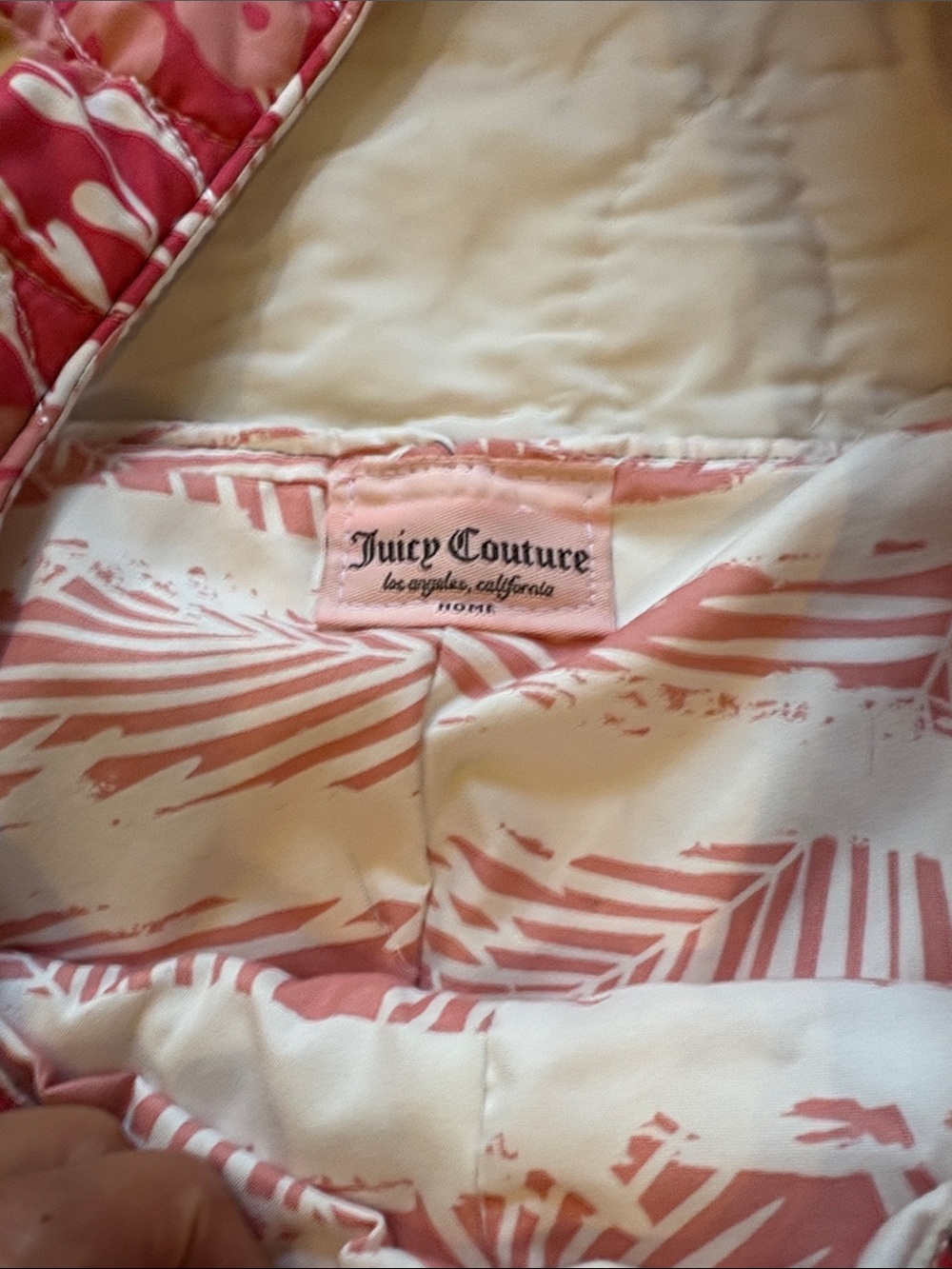 Upcycled Juicy Couture pillow case, Quilted Floral & Leopard Print Hobo Bag - Picture 2 of 4